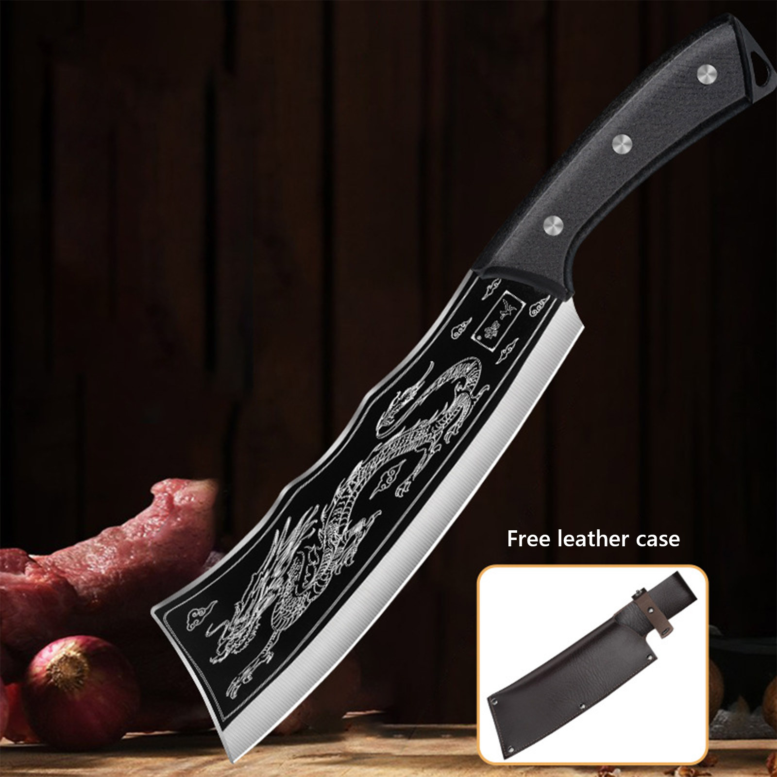 Kehuo Thickened and Sharp Kitchen Knife Forged Steel Household Kitchen Knife Commercial Vegetable Cutting Kitchen Meat Stall, Sales Clearance Deals